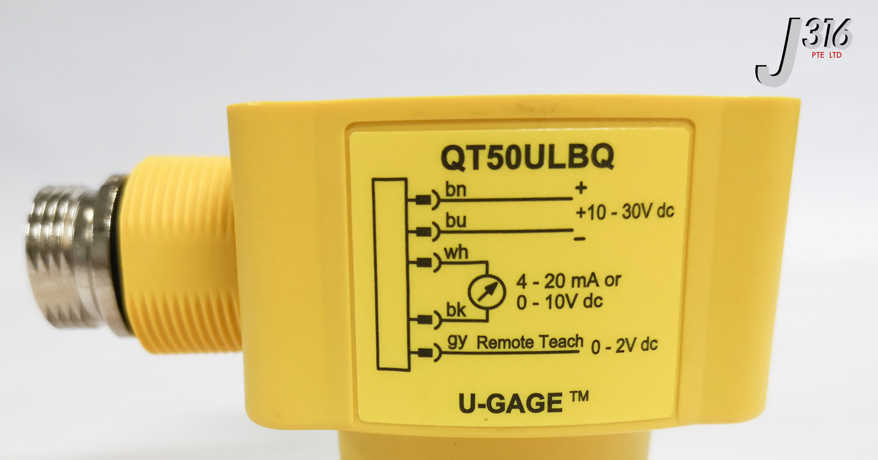 17553 BANNER U-GAGE 8 M RANGE CHEMICAL RESISTANT ULTRASONIC